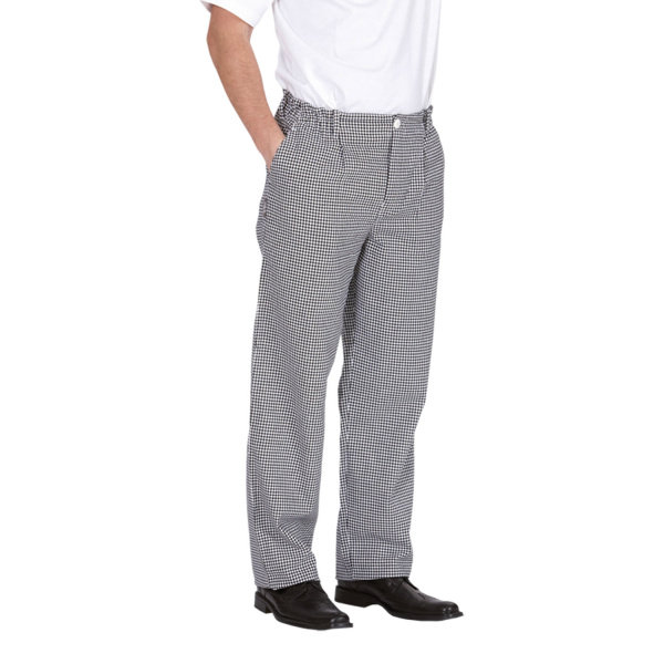 Kochhose schwarz/weiß pepita M