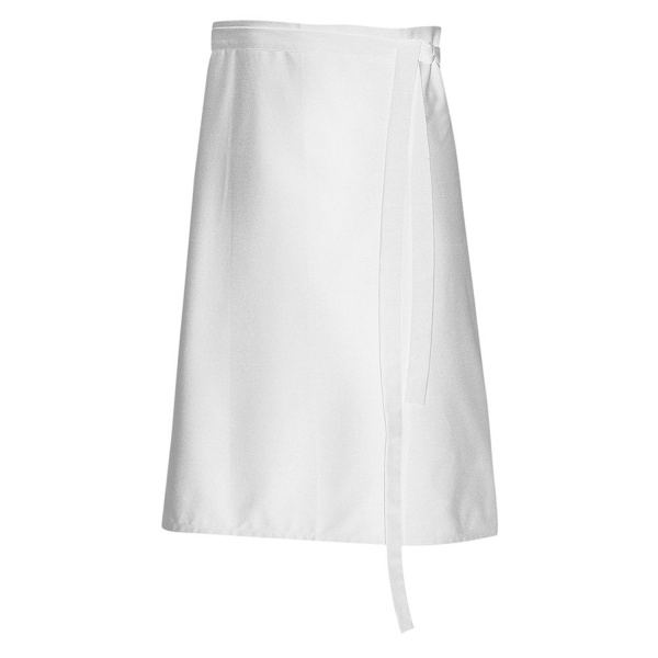 Bistroschürze Modell 120 80x80cm weiß 100% Polyester