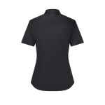 Kurzarm Damenbluse Stretch in Slim-Fit BF14 schwarz XL