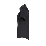 Kurzarm Damenbluse Stretch in Slim-Fit BF14 schwarz XL