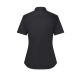 Kurzarm Damenbluse Stretch in Slim-Fit BF14 schwarz XL