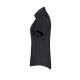 Kurzarm Damenbluse Stretch in Slim-Fit BF14 schwarz XL