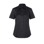 Kurzarm Damenbluse Stretch in Modern-Fit BF15 schwarz XL
