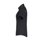 Kurzarm Damenbluse Stretch in Modern-Fit BF15 schwarz XL