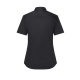 Kurzarm Damenbluse Stretch in Modern-Fit BF15 schwarz XL