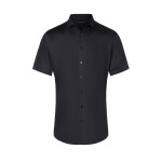 Kurzarm Herrenhemd Stretch in Slim-Fit BM14 schwarz 3XL