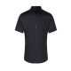 Kurzarm Herrenhemd Stretch in Slim-Fit BM14 schwarz 3XL
