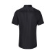 Kurzarm Herrenhemd Stretch in Slim-Fit BM14 schwarz 3XL