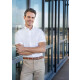 Kurzarm Herrenhemd Stretch in Slim-Fit BM14 weiß XL