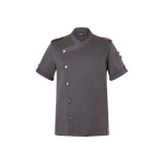 Kurzarm Kochjacke Denim-Style ROCK CHEF®-Stage2 RCJM19 vintage black 60