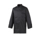 Kochjacke Modell 216 langarm mit Druckknöpfen schwarz Gr. L