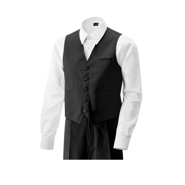 Herren-Weste Kellnerweste schwarz Gr. 4XL