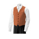 Herren-Weste Kellnerweste terracotta Gr. M