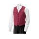 Herren-Weste Kellnerweste bordeaux Gr. 2XL