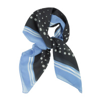 bleu/grau getupft