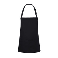 Kurze Latzschürze Basic mit Schnalle und Tasche Modell BLS6 75 x 60 cm