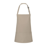 Kurze Latzschürze Basic mit Schnalle und Tasche Modell BLS6 75 x 60 cm