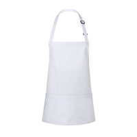 Kurze Latzschürze Basic mit Schnalle und Tasche Modell BLS6 75 x 60 cm