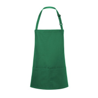 Kurze Latzschürze Basic mit Schnalle und Tasche Modell BLS6 75 x 60 cm