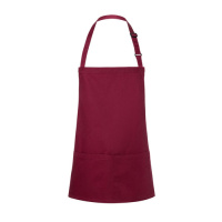 Kurze Latzschürze Basic mit Schnalle und Tasche Modell BLS6 75 x 60 cm