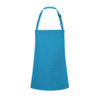 Kurze Latzschürze Basic mit Schnalle und Tasche Modell BLS6 75 x 60 cm