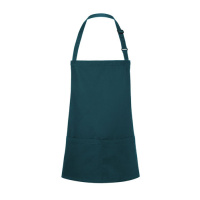 Kurze Latzschürze Basic mit Schnalle und Tasche Modell BLS6 75 x 60 cm