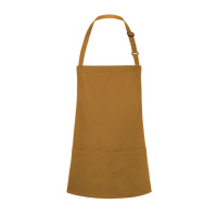 Kurze Latzschürze Basic mit Schnalle und Tasche Modell BLS6 75 x 60 cm
