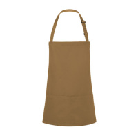 Kurze Latzschürze Basic mit Schnalle und Tasche Modell BLS6 75 x 60 cm