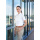 Kurzarm Damenbluse Stretch in Slim-Fit BF14