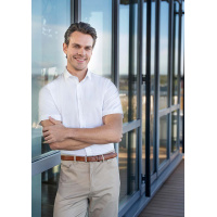 Kurzarm Herrenhemd Stretch in Slim-Fit BM14