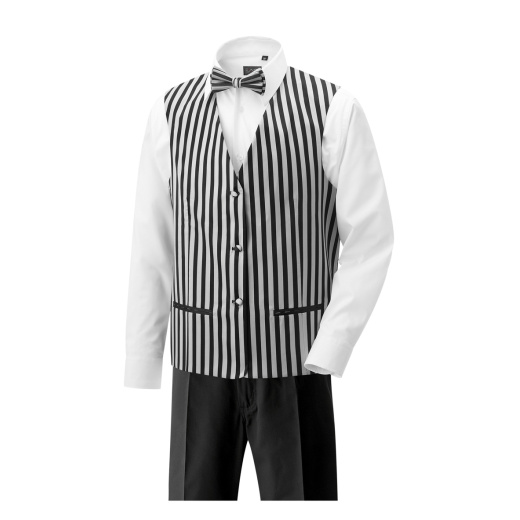 Blockstreifen schwarz/silber