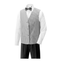 Nadelstreifen schwarz/silber